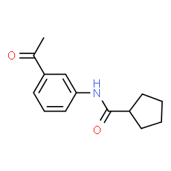 ChemSpider 2D Image | N-(3-Acetylphenyl)cyclopentanecarboxamide | C14H17NO2