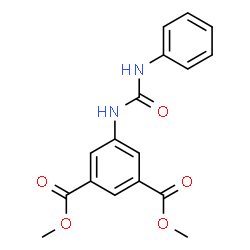 ChemSpider 2D Image | Dimethyl 5-[(phenylcarbamoyl)amino]isophthalate | C17H16N2O5