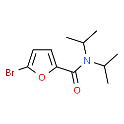 ChemSpider 2D Image | 5-Bromo-N,N-diisopropyl-2-furamide | C11H16BrNO2