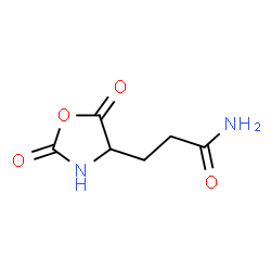 ChemSpider 2D Image | 2,5-dioxo-4-Oxazolidinepropanamide | C6H8N2O4