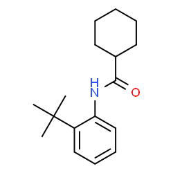 ChemSpider 2D Image | N-[2-(1,1-Dimethylethyl)phenyl]cyclohexanecarboxamide | C17H25NO