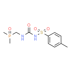 ChemSpider 2D Image | N-{[(Dimethylphosphoryl)methyl]carbamoyl}-4-methylbenzenesulfonamide | C11H17N2O4PS