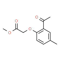 ChemSpider 2D Image | Methyl (2-acetyl-4-methylphenoxy)acetate | C12H14O4