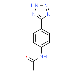 ChemSpider 2D Image | N-[4-(2H-Tetrazol-5-yl)phenyl]acetamide | C9H9N5O