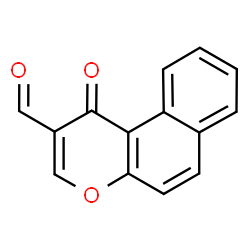 ChemSpider 2D Image | 1-Oxo-1H-benzo[f]chromene-2-carbaldehyde | C14H8O3