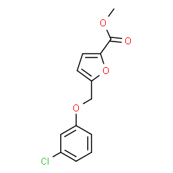 ChemSpider 2D Image | Methyl 5-[(3-chlorophenoxy)methyl]-2-furoate | C13H11ClO4