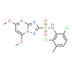 ChemSpider 2D Image | metosulam | C14H13Cl2N5O4S