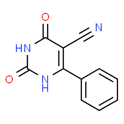 ChemSpider 2D Image | 2,4-Dioxo-6-phenyl-1,2,3,4-tetrahydro-5-pyrimidinecarbonitrile | C11H7N3O2