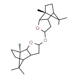 ChemSpider 2D Image | (1R,1'R)-4,4'-Oxybis(1,10,10-trimethyl-3-oxatricyclo[5.2.1.0~2,6~]decane) | C24H38O3
