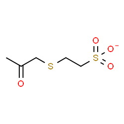 ChemSpider 2D Image | 2-(2-Oxopropylthio)ethanesulfonate | C5H9O4S2