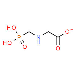 ChemSpider 2D Image | [(Phosphonomethyl)amino]acetate | C3H7NO5P