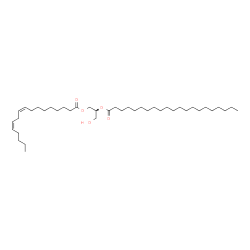 ChemSpider 2D Image | (2S)-1-[(9Z,12Z)-9,12-Heptadecadienoyloxy]-3-hydroxy-2-propanyl henicosanoate | C41H76O5