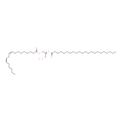 ChemSpider 2D Image | (2S)-1-Hydroxy-3-[(9Z,12Z)-9,12-octadecadienoyloxy]-2-propanyl docosanoate | C43H80O5