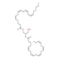 ChemSpider 2D Image | (2S)-1-Hydroxy-3-[(5Z,8Z,11Z,14Z)-5,8,11,14-icosatetraenoyloxy]-2-propanyl (5Z,8Z,11Z,14Z,17Z)-5,8,11,14,17-icosapentaenoate | C43H66O5