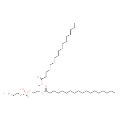 ChemSpider 2D Image | 26-Amino-23-hydroxy-23-oxido-17-oxo-18,22,24-trioxa-23lambda~5~-phosphahexacosan-20-yl stearate | C40H80NO8P