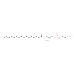ChemSpider 2D Image | 1-Palmitoyl-2-hydroxy-sn-glycero-3-PE | C21H44NO7P
