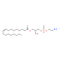 ChemSpider 2D Image | 1-Oleoyl-2-hydroxy-sn-glycero-3-PE | C23H46NO7P