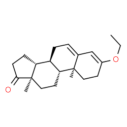 ChemSpider 2D Image | (8alpha,9beta,10alpha,13alpha,14beta)-3-Ethoxyandrosta-3,5-dien-17-one | C21H30O2