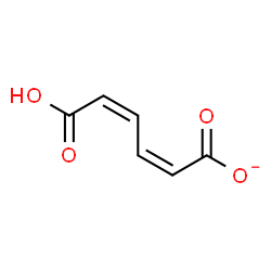 ChemSpider 2D Image | (2Z,4Z)-5-Carboxy-2,4-pentadienoate | C6H5O4