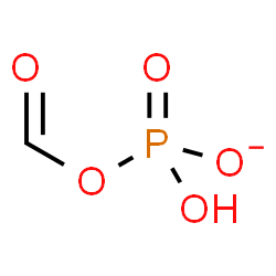 ChemSpider 2D Image | Methanonato, (phosphonooxy)-, ion(1-) | CH2O5P