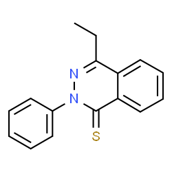 ChemSpider 2D Image | 4-Ethyl-2-phenyl-1(2H)-phthalazinethione | C16H14N2S
