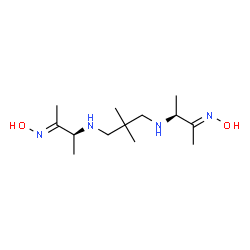 ChemSpider 2D Image | N,N'-Bis[(2S,3E)-3-(hydroxyimino)-2-butanyl]-2,2-dimethyl-1,3-propanediamine | C13H28N4O2