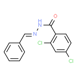 ChemSpider 2D Image | 2,4-Dichloro-N'-[(E)-phenylmethylene]benzohydrazide | C14H10Cl2N2O