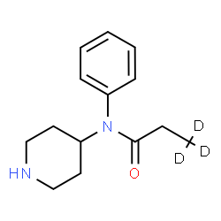 ChemSpider 2D Image | N-Phenyl-N-(4-piperidinyl)(3,3,3-~2~H_3_)propanamide | C14H17D3N2O