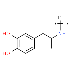 ChemSpider 2D Image | 4-{2-[(~2~H_3_)Methylamino]propyl}-1,2-benzenediol | C10H12D3NO2