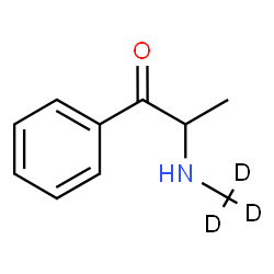 ChemSpider 2D Image | 2-[(~2~H_3_)Methylamino]-1-phenyl-1-propanone | C10H10D3NO