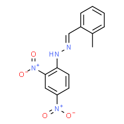 ChemSpider 2D Image | o-Tolualdehyde-2,4-DNPH | C14H12N4O4