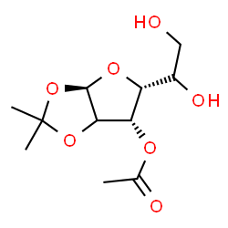 ChemSpider 2D Image | 3-O-Acetyl-1,2-O-isopropylidene-alpha-D-threo-hexofuranose | C11H18O7