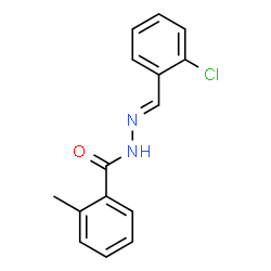 ChemSpider 2D Image | N'-[(E)-(2-Chlorophenyl)methylene]-2-methylbenzohydrazide | C15H13ClN2O