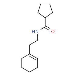 ChemSpider 2D Image | N-[2-(1-Cyclohexen-1-yl)ethyl]cyclopentanecarboxamide | C14H23NO