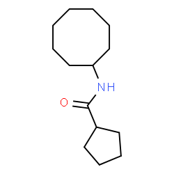 ChemSpider 2D Image | N-Cyclooctylcyclopentanecarboxamide | C14H25NO