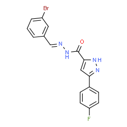 ChemSpider 2D Image | MFCD02050278 | C17H12BrFN4O