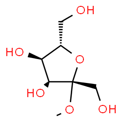 ChemSpider 2D Image | Methyl beta-L-fructofuranoside | C7H14O6