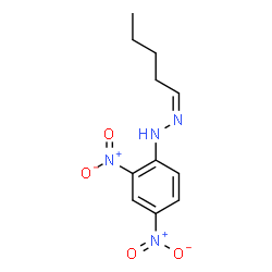 ChemSpider 2D Image | (2Z)-1-(2,4-Dinitrophenyl)-2-pentylidenehydrazine | C11H14N4O4