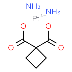 ChemSpider 2D Image | 1,1-Cyclobutanedicarboxylate, platinum(4+) salt, ammoniate (1:1:2) | C6H12N2O4Pt