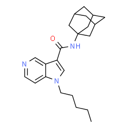 ChemSpider 2D Image | N-(Adamantan-1-yl)-1-pentyl-1H-pyrrolo[3,2-c]pyridine-3-carboxamide | C23H31N3O