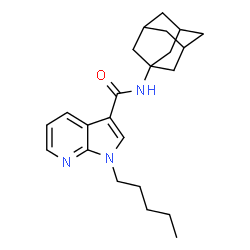 ChemSpider 2D Image | N-(Adamantan-1-yl)-1-pentyl-1H-pyrrolo[2,3-b]pyridine-3-carboxamide | C23H31N3O