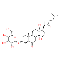 ChemSpider 2D Image | (3beta,5alpha,22R)-14,20,22-Trihydroxy-6-oxocholestan-3-yl beta-D-allopyranoside | C33H56O10