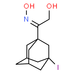 ChemSpider 2D Image | (2Z)-2-(Hydroxyimino)-2-(3-iodoadamantan-1-yl)ethanol | C12H18INO2