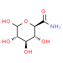 ChemSpider 2D Image | (2R,3R,4R,5S)-3,4,5,6-Tetrahydroxytetrahydro-2H-pyran-2-carboxamide (non-preferred name) | C6H11NO6