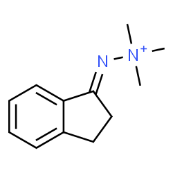 ChemSpider 2D Image | (2E)-2-(2,3-Dihydro-1H-inden-1-ylidene)-1,1,1-trimethylhydrazinium | C12H17N2