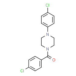 ChemSpider 2D Image | (4-Chlorophenyl)[4-(4-chlorophenyl)-1-piperazinyl]methanone | C17H16Cl2N2O