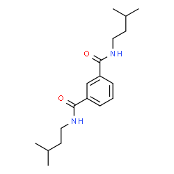 ChemSpider 2D Image | N,N'-Bis(3-methylbutyl)isophthalamide | C18H28N2O2