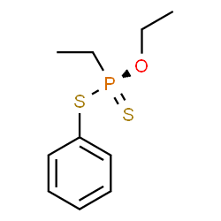ChemSpider 2D Image | O-Ethyl S-phenyl (R)-ethylphosphonodithioate | C10H15OPS2