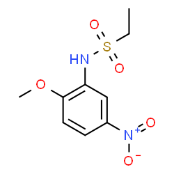 ChemSpider 2D Image | N-(2-Methoxy-5-nitrophenyl)ethanesulfonamide | C9H12N2O5S