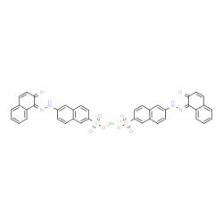ChemSpider 2D Image | Barium bis{6-[(2Z)-2-(2-oxo-1(2H)-naphthalenylidene)hydrazino]-2-naphthalenesulfonate} | C40H26BaN4O8S2